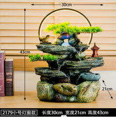 Miniature Rock Style Indoor LED Water Fountain