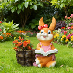 Relaxing Cute Sitting Female Bunny
