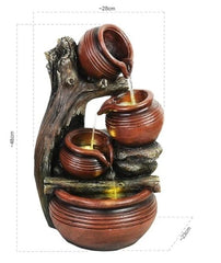 Fountain with 4 level goblets water feature for your garden