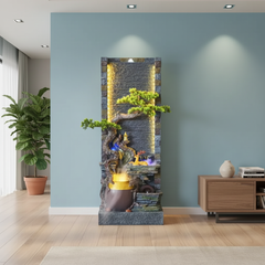 Indoor Zen Garden Water Fountain with LED Light