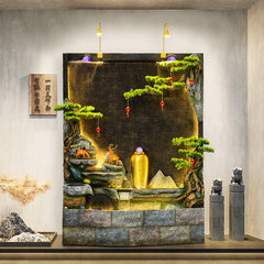 Elegant Vertical Indoor Water Fountain