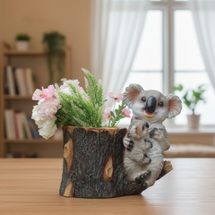 Decorative Garden Planter with Koala Figurine