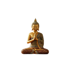 Buddha with gold accents