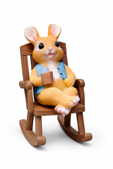 Coffee Time Bunny Figurine