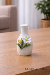 vase with floral design