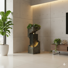 Indoor Tiered Water Fountain with LED Lights