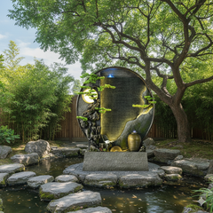 Zen Garden Indoor Water Fountain with LED Lights
