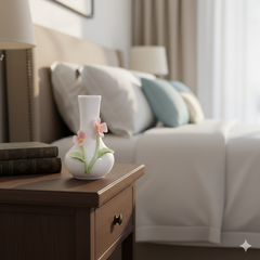 Floral Pearl Bud Vase