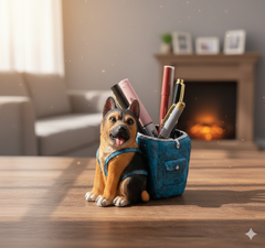 German shepherd pen holder