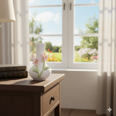 Floral Pearl Bud Vase
