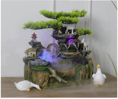 Led mist tabletop water fountain