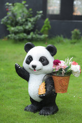 Charming panda statue