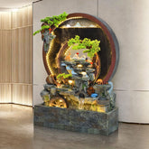 Outdoor Water Fountain with LED Lights