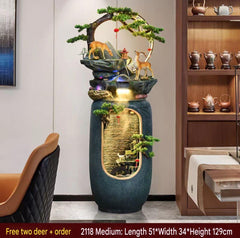 Unique & Decorative Indoor Fountain with LED Lights