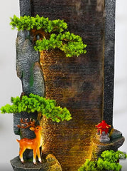 Enchanted Forest Vertical Floor Fountain