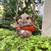 Rabbit on the swing