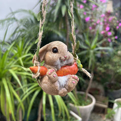 Rabbit on the swing