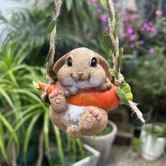 Rabbit on the swing