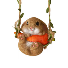 Rabbit on the swing