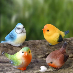Mini Bird Figurines Set