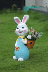 Garden Bunny Statues Set