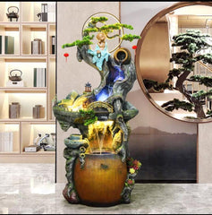 Asian Garden Fountain with LED Lights