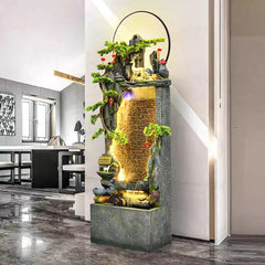 Indoor & Outdoor Tabletop Water Fountain with LED Light