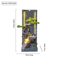 Indoor Zen Garden Water Fountain with LED Light