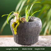 Frog and turtle figurines