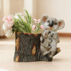 Decorative Garden Planter with Koala Figurine