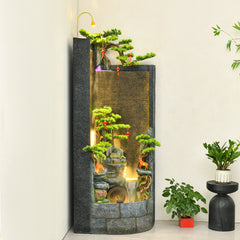 Luxury LED Illuminated Indoor Water Fountain