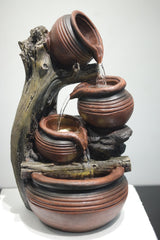 Fountain with 4 level goblets water feature for your garden