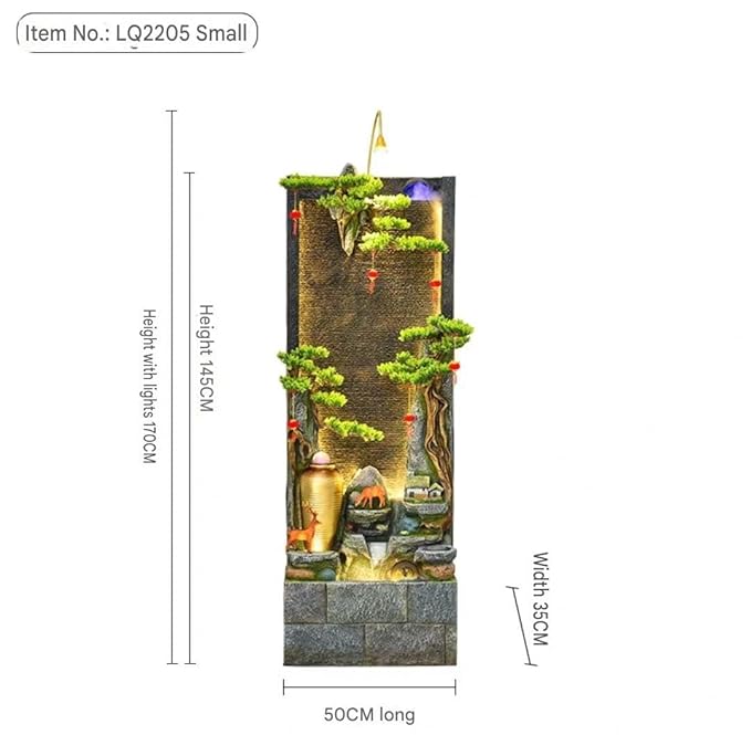Slim  Vertical Indoor Water Fountain