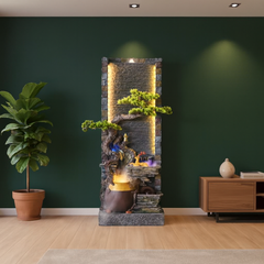 Indoor Zen Garden Water Fountain with LED Light