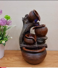 Fountain with 4 level goblets water feature for your garden