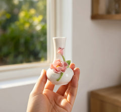 Serene Rose Ceramic Holder