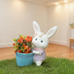 Rabbit with Purple Dress