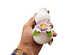 Purple Flower Gourd Vase