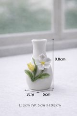 vase with floral design
