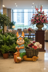 Decorative Garden Duck Planter with Barrel