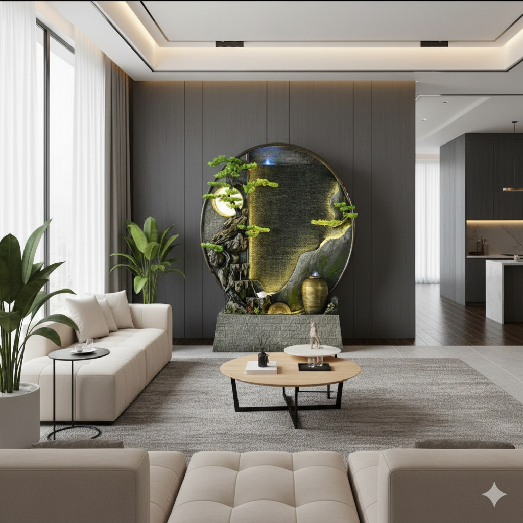 Zen Garden Indoor Water Fountain with LED Lights