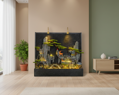 Decorative Indoor Zen Garden Fountain with LED Lights