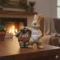 Team Bunny & Turtle Statue