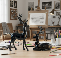 BLACK DEER PAIR
