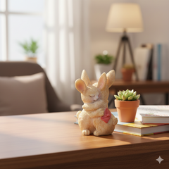 Hugging Bunny Figurine