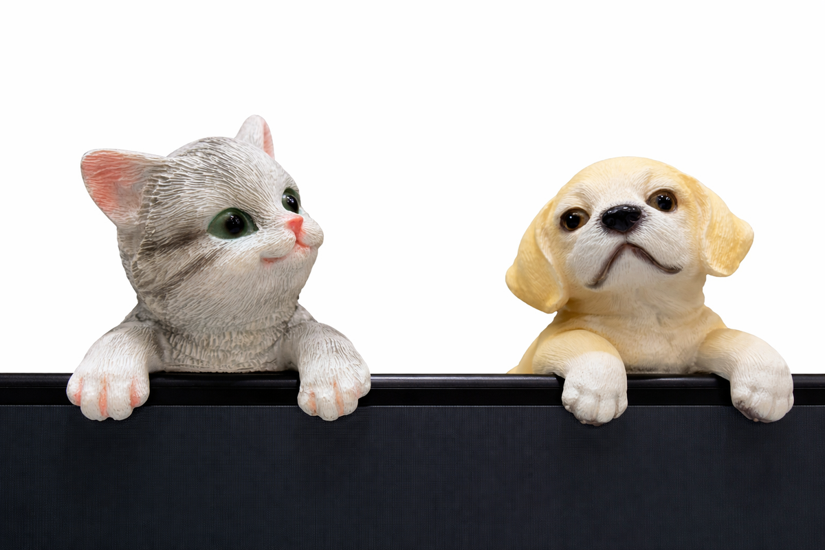 Puppy & Kitten Hanging Figurines