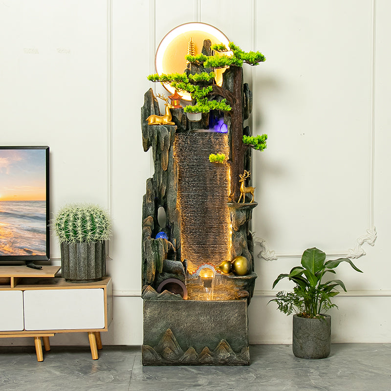 Tall Inspired Indoor LED Water Fountain