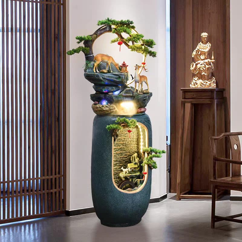 Unique & Decorative Indoor Fountain with LED Lights