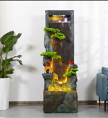Enchanted Forest Vertical Floor Fountain