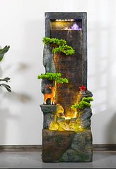 Enchanted Forest Vertical Floor Fountain